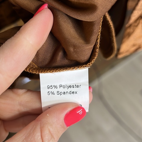 NWT Amazon Genhoo Brown Velvet Blazer w/ Gold Zippers- S - Picture 4 of 8